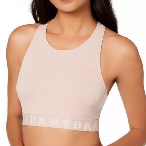 DKNY seamless ripped crop bra Small